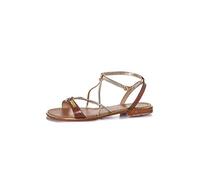 Les Tropéziennes par M. Belarbi - Hirondel, Sandalia con Pulsera Mujer, Marrón (Tan/or 797), 39 EU