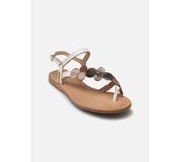 LES TROPEZIENNES PAR M. BELARBI Holly, Zapatos de la Ciudad entrededo Mujer, Blanco y Dorado, 41 EU