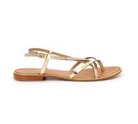 Les Tropéziennes par M. Belarbi Monaco, Sandalias con Correa de Tobillo, Dorado (Or/Serpent), 36 EU