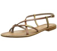 Les Tropéziennes par M. Belarbi Monaco, Sandalias con Correa de Tobillo Mujer, Marrón (Tan/or), 37 EU