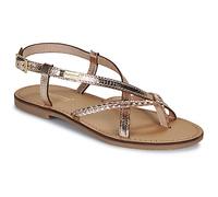 Las Tropezianas por Sr. Belarbi Mujer Chou Sandalias Bride Trasera, Dorado, 40 EU