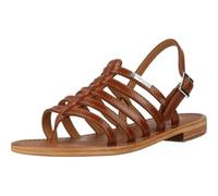 Les Tropéziennes - Sandalias de Cuero para Mujer, Color marrón, Talla 36