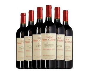 Les Vins de Saint Saturnin Château Franc Couplet Bordeaux Supérieur 75 cl Vino tinto (Caja de 6 Botellas de 75 cl)