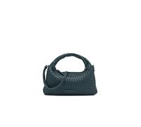 LES VISIONNAIRES Bolso de cuero - Bolso de mano SADIE GRANDE WEAVE SILKY verde oscuro