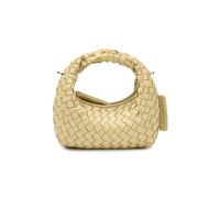 LES VISIONNAIRES Greta Micro weave Bolso Piel natural 20 cm amarillo