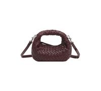 LES VISIONNAIRES Greta Micro weave Bolso Piel natural 20 cm lila