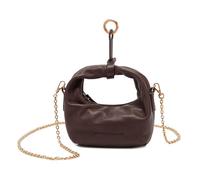 LES VISIONNAIRES Greta Nano Bolso Piel 17 cm marrón