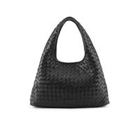 LES VISIONNAIRES Paz Weave Silky Bolsa de hombro Piel natural 42 cm negro