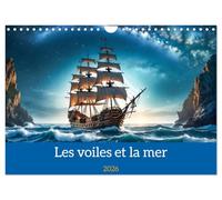 Les voiles et la mer (Calendrier mural 2026 DIN A4 vertical), CALVENDO calendrier mensuel: Images de la navigation d'autrefois.