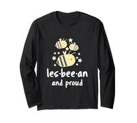 Lesbeean and Proud Bee - Camiseta lesbiana LGBTQ Orgullo gay Manga Larga