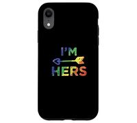 Lesbian Couple I'm Hers Matching LGBT Pride Carcasa para iPhone XR