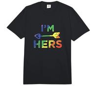 Lesbian Couple I'm Hers Matching LGBT Pride Comfort Colors Adult Heavyweight T-Shirt