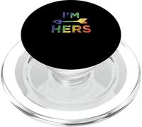 Lesbian Couple I'm Hers Matching LGBT Pride PopSockets PopGrip para MagSafe