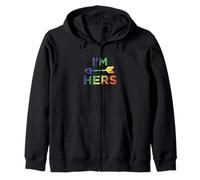 Lesbian Couple I'm Hers Matching LGBT Pride Sudadera con Capucha