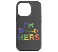 Lesbian Couple I'm Hers She's Mine Matching LGBT Pride Carcasa para iPhone 13 Pro