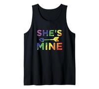 Lesbian Couple She's Mine I'm Hers Matching LGBT Pride Camiseta sin Mangas