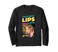 Lesbian Vintage Comic Pop Art, Kissing Women, Smoothest Lips Manga Larga