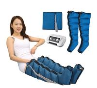 LESBJFDM Botas de Presoterapia para Masajeador de Piernas y Abdomen - Equipo Completo para Casa, 6 Cámaras, Terapia de Compresión para Linfedema y Venas