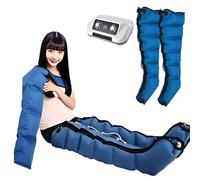 LESBJFDM Botas de Presoterapia para Masajeador de Piernas y Abdomen - Equipo Completo para Casa, 6 Cámaras, Terapia de Compresión para Linfedema y Venas