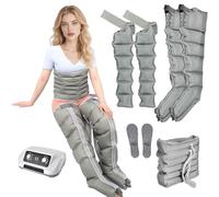 LESBJFDM Botas Presoterapia para Casa Abdomen Y Piernas, Masajeador De Piernas Circulación Presoterapia, Drenaje Linfatico Piernas Máquina De Masaj, Maquina Presoterapia Masaje Piernas 6 Cámaras