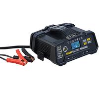 Lescars Cargador de batería Profesional Multi 6/12/24 V, hasta 26 A, Compatible con BMS, 8 Modos