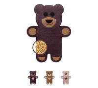 LESCHI Bolsa Semillas Microondas de 100% Algodón y Trigo Orgánicos, Saco de Semillas con Funda Lavable, Saco Térmico de Semillas para Dolores Menstruales, Cólicos y Dolor Abdominal, Oso Teddy morado