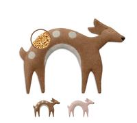 LESCHI Bolsa Semillas Microondas, Saco de Semillas de 100% Algodón y Trigo Orgánicos, Saco Térmico de Semillas para Microondas ideal para Cuello, Cervical y Espalda, Corcino Flora marrón