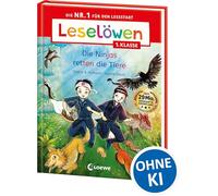 Leselöwen 1. Klasse - Die Ninjas retten die Tiere: Die Nr. 1 für den Lesestart - Mit Silbenfärbung und Leselernschrift ABeZeh - Erstlesebuch für Kinder ab 6 Jahren