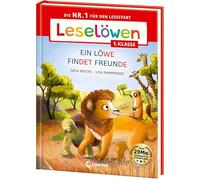 Leselöwen 1. Klasse - Ein Löwe findet Freunde (Großbuchstabenausgabe): Die Nr. 1 für den Lesestart - Mit Leselernschrift ABeZeh - Erstlesebuch für Kinder ab 6 Jahren
