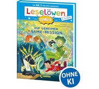 Leselöwen Comics 2. Klasse - Auf geheimer Game-Mission: Die Nr. 1 für den Leseerfolg als Comic-Buch! - Mit Leselernschrift ABeZeh - Erstlesebuch für Kinder ab 7 Jahren