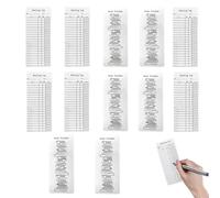 Lesezeichen für Lesetagebuch - Bibliothekskarte 12 Notizkarten Buchverfolgung | Lesezeichen Bibliothek Lustige Kreative Buchaccessoires für Bücherliebhaber Praktisch Dekorativ