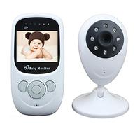 LESHP Baby Monitor - Videocámara de vigilancia inalámbrica con micrófono y pantalla LCD de 2,4 pulgadas para videovigilancia de niños