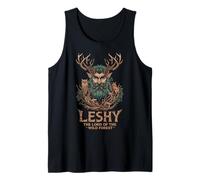 Leshy Bosque Salvaje Mitología Eslava Hombre Verde Pagano Camiseta sin Mangas