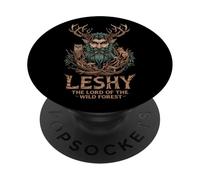 Leshy Bosque Salvaje Mitología Eslava Hombre Verde Pagano PopSockets PopGrip Adhesivo