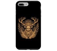 Leshy Eslavo Bosque Espíritu Cuernos Naturaleza Pagano Mítico Carcasa para iPhone 7 Plus/8 Plus