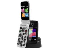 LESIA Teléfono Móvil para Personas Mayores de Tapa, 4G LTE Moviles de Teclas Grandes, Botón SOS, Fácil de Usar para Ancianos, Llamada Rápida, 1300mAh Batería,USB-C, Base de Carga, Flip Senior
