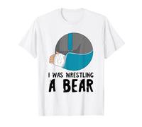 Lesión Divertida Brazo Roto Lucha Libre Oso Huesos Rotos Camiseta