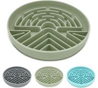 Lesipee Cuenco de alimentación lenta para perros grandes y pequeños, antiasfixia, base antideslizante, interactivo, de silicona