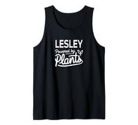 Lesley Powered by Plants Personalized Gift For Plant Moms Camiseta sin Mangas