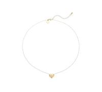 Leslii Acero inoxidable corazón cadena colgante corazón collar corto corazón joyería impermeable, normal, Acero inoxidable, Ninguno