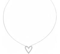Leslii Acero inoxidable corazón cadena colgante corazón collar corto corazón joyería impermeable, normal, Acero inoxidable, Ninguno