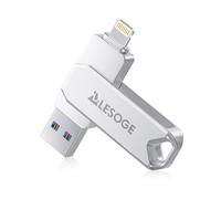LESOGE MFi - Memoria USB 3 en 1 (512 GB, Memoria USB 3.0, extensión de Memoria Externa, para iPhone/iPad/Android/PC/Mac)