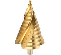 LESOLEIL HSS Ranuras en espiral Taladro escalonado Taladro de cono de cobalto - Eje triangular de 6-65mm para la herramienta de perforación Taladro de corte de metal