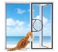 Lesone Malla de seguridad para gatos de tamaño personalizado, mosquitera antimosquitos, malla para ventana de insectos, red de aislamiento de pájaros y gatos a prueba de desgarros, red de pantalla