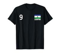 Lesotho Número 9 Bandera Nacional Patrimonio País Camiseta