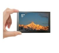 LESOWN Monitor IPS pequeño HDMI VESA de 5 pulgadas, carcasa metálica de 800 x 480, mini visualización LCD portátil