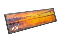 LESOWN Monitor Ultra Ancho de 8.8 Pulgadas, Pantalla LCD de Barra Estirada de 1920 x 480, Monitor panorámico pequeño para monitoreo de CPU RPi AIDAS