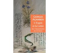 L'esprit et la lettre: Sur l'interprétation des écritures