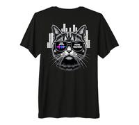 Less Drama, More Techno - Cat-Level Chill - Level Loud Camiseta Premium