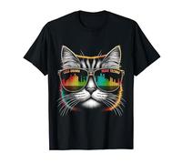 Less Drama More Techno Cat Tee - Gafas de sol y ritmos Camiseta